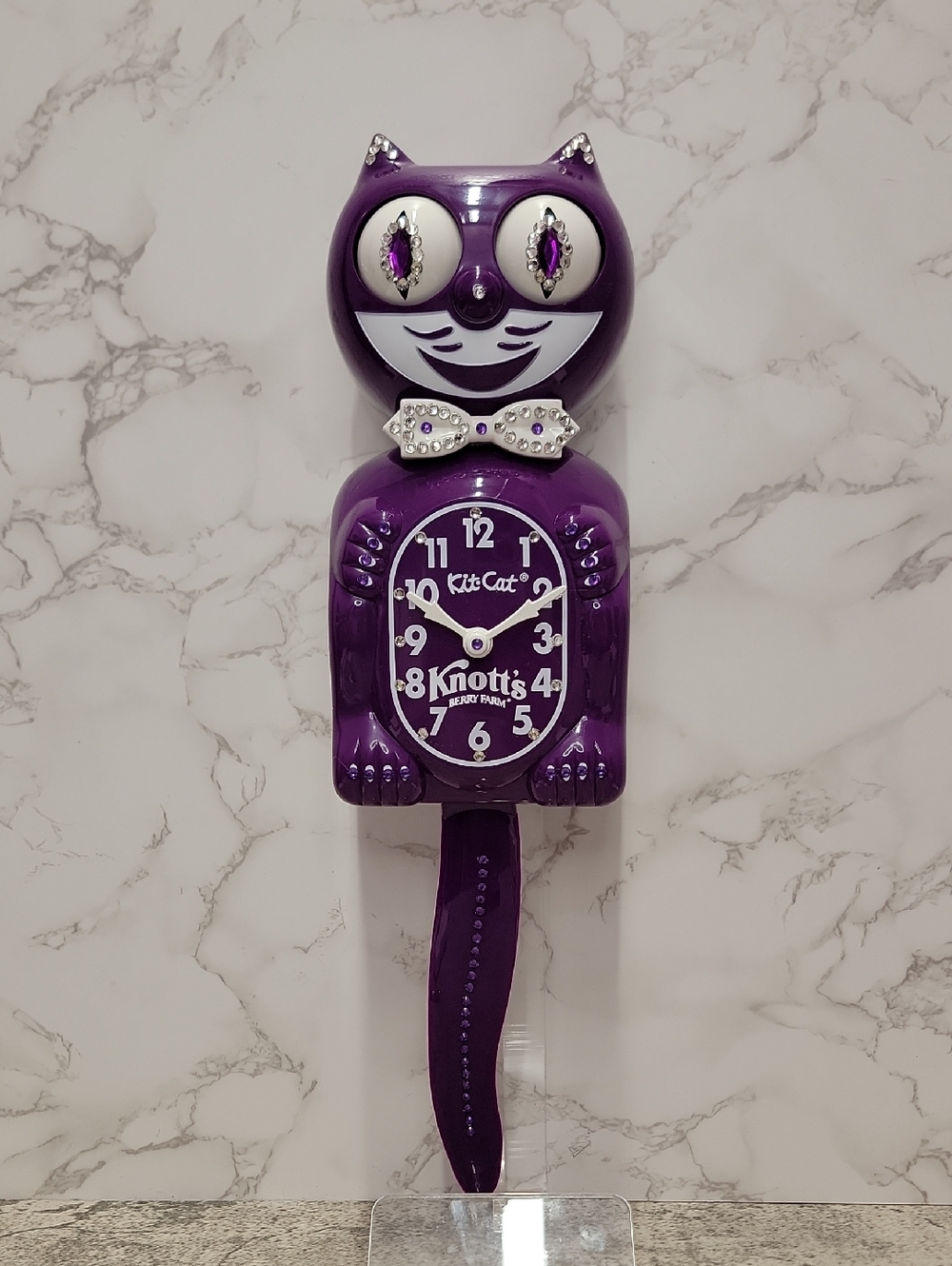 Jeweled Knott’s Berry Farm Boysenberry Kit-Cat Klock Clock
